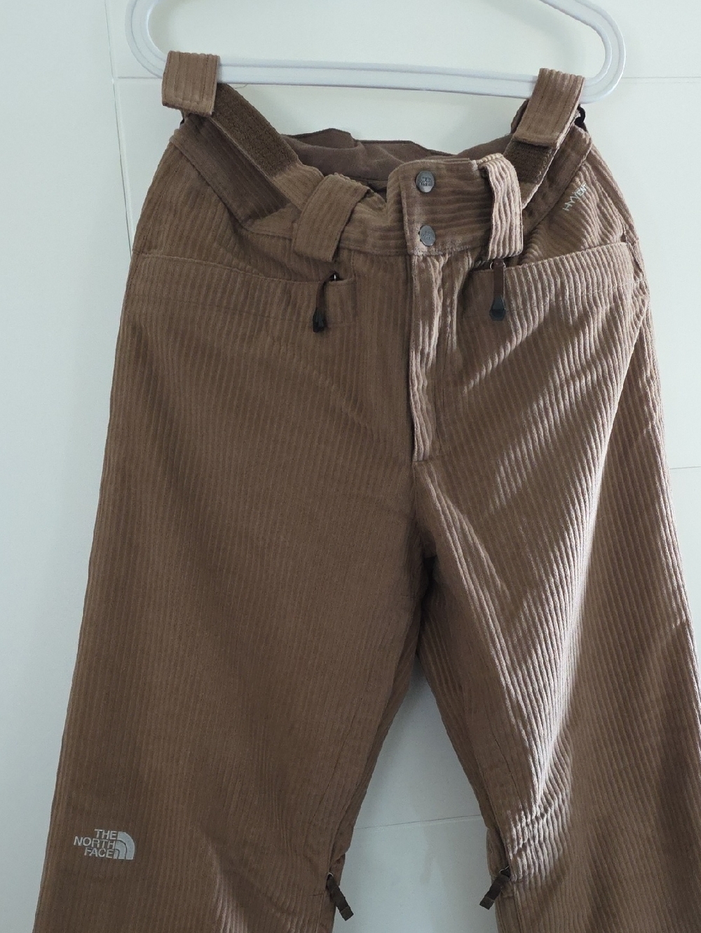 2006 The North Face Prodigy HyVent Corduroy Snow Pants Brown Rare Y2K Size M